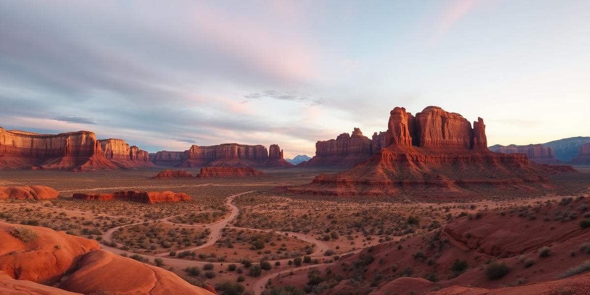 Red Rock Canyon at dusk